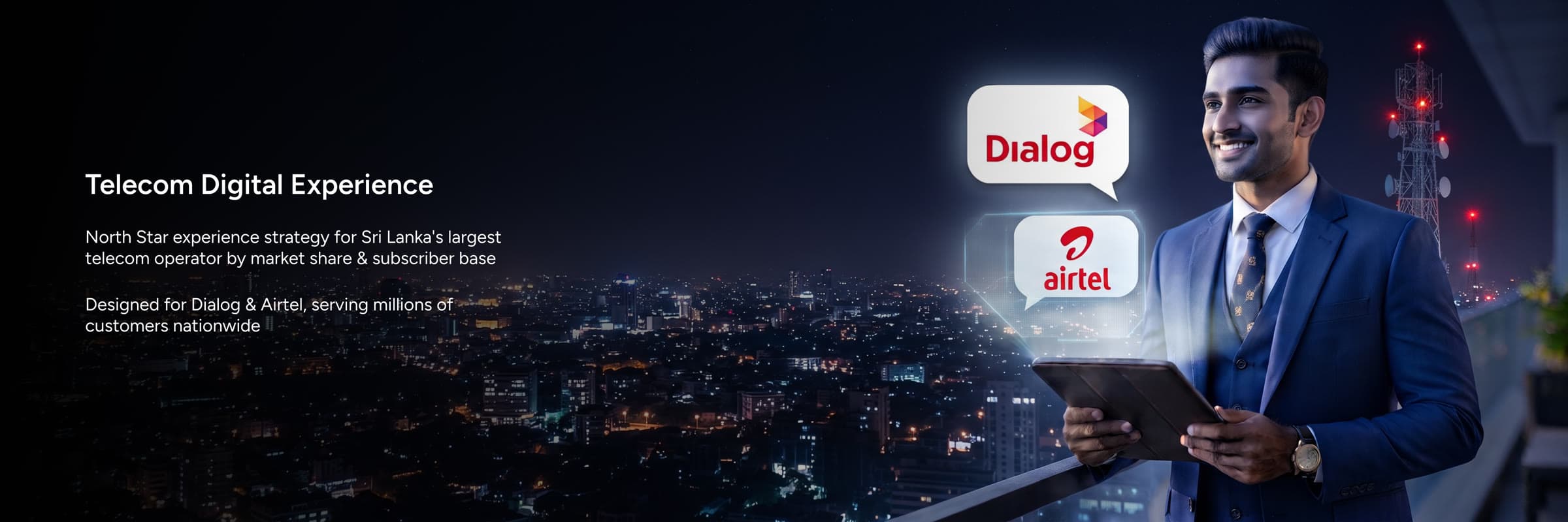 Telecom Digital Experience, interface preview