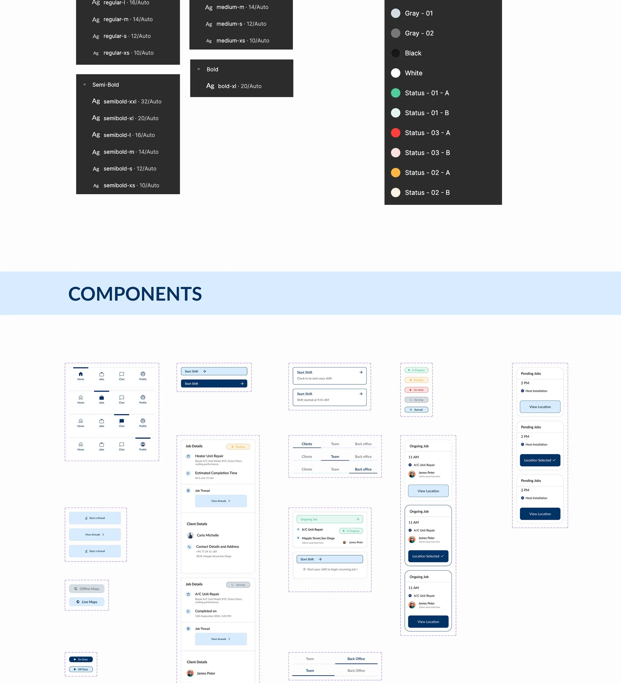 Job Master design system and components (part 3 of 4)
