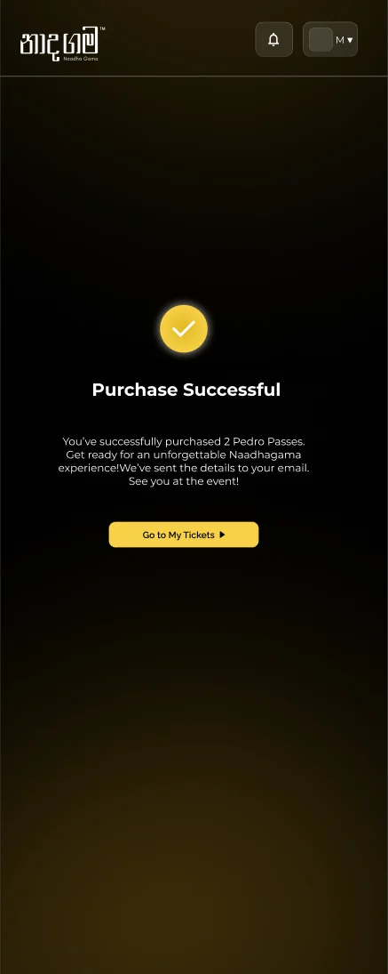 Purchase Successful on a phone